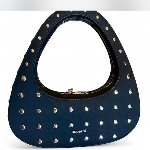 Coperni Handbags - Coperni Black Studded Shoulder Bag